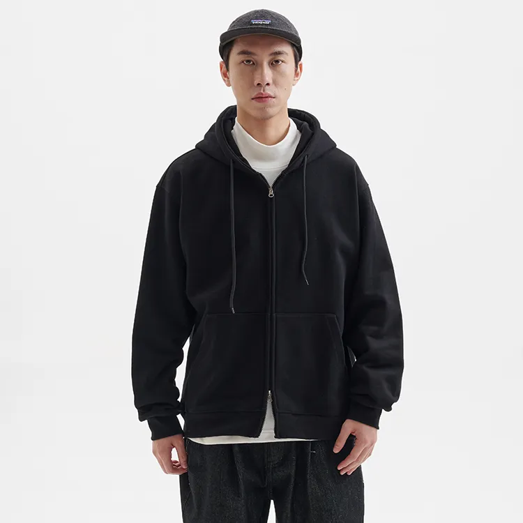 BUTTBILL Cardigan Fleece Lined Coat Unisex-11