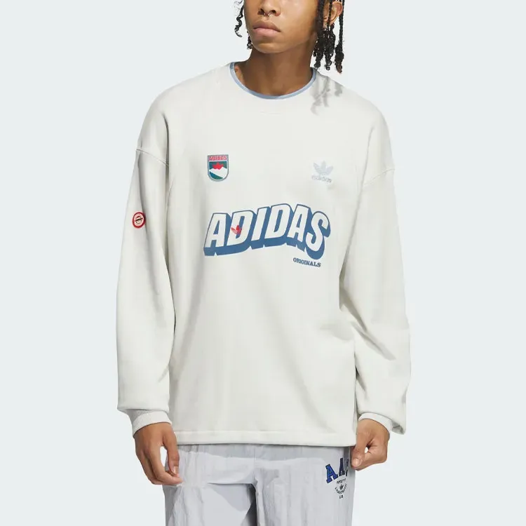 Adidas Sweatshirt Men Track Gray-3