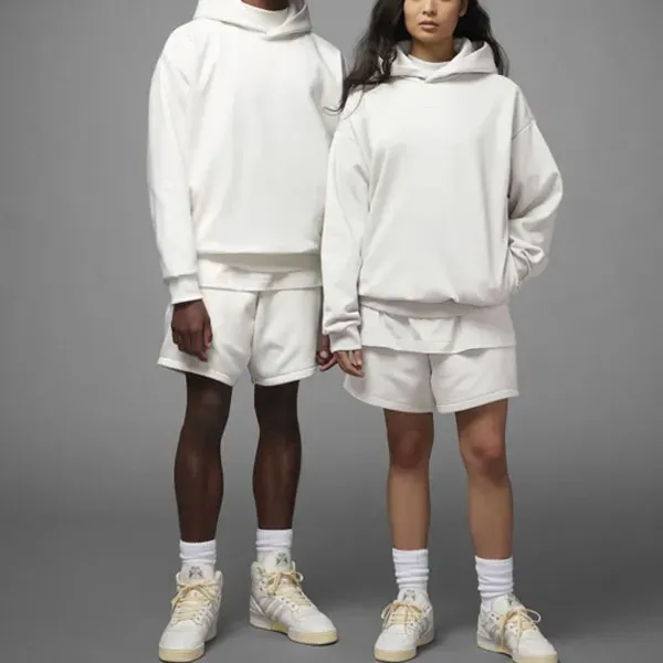 Adidas Sweatshirt Men White+Shopping Bag-1