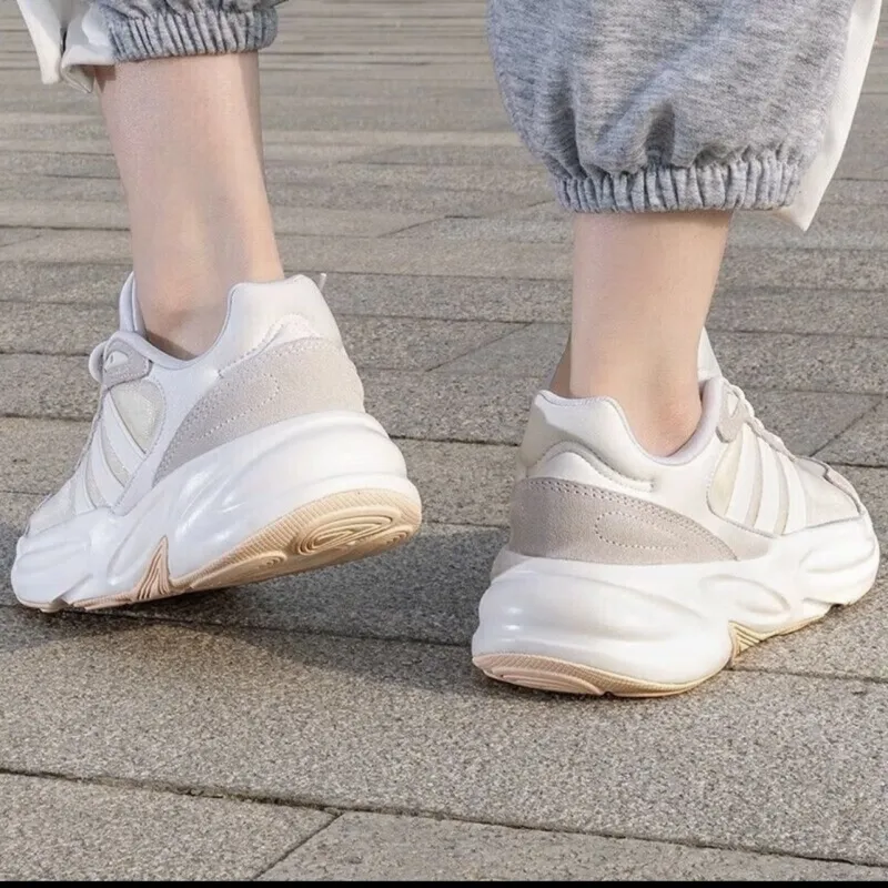 Adidas Anti-Slip Wear-Resistant Low-Top Running Shoes Women's Beige-2