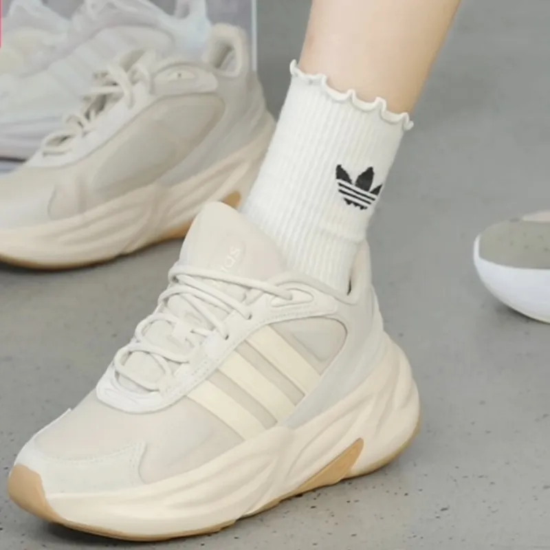 Adidas Anti-Slip Wear-Resistant Low-Top Running Shoes Women's Beige-1