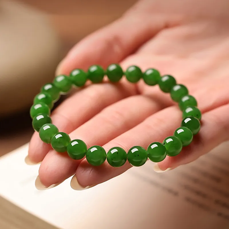9i Hetian Jade Bracelets Women's-2