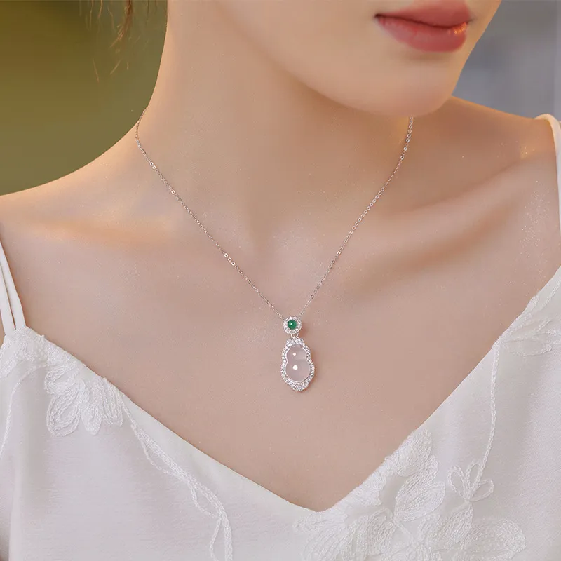 9i Chalcedony Collarbone Chain Women's-4