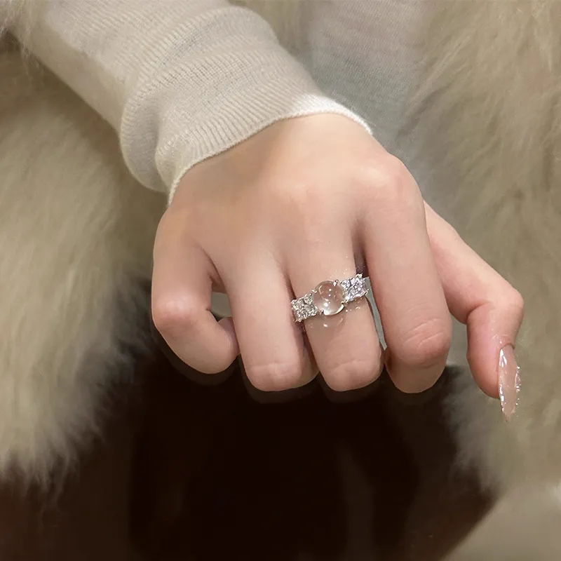9i Water Foam Jade Rings Unisex-3