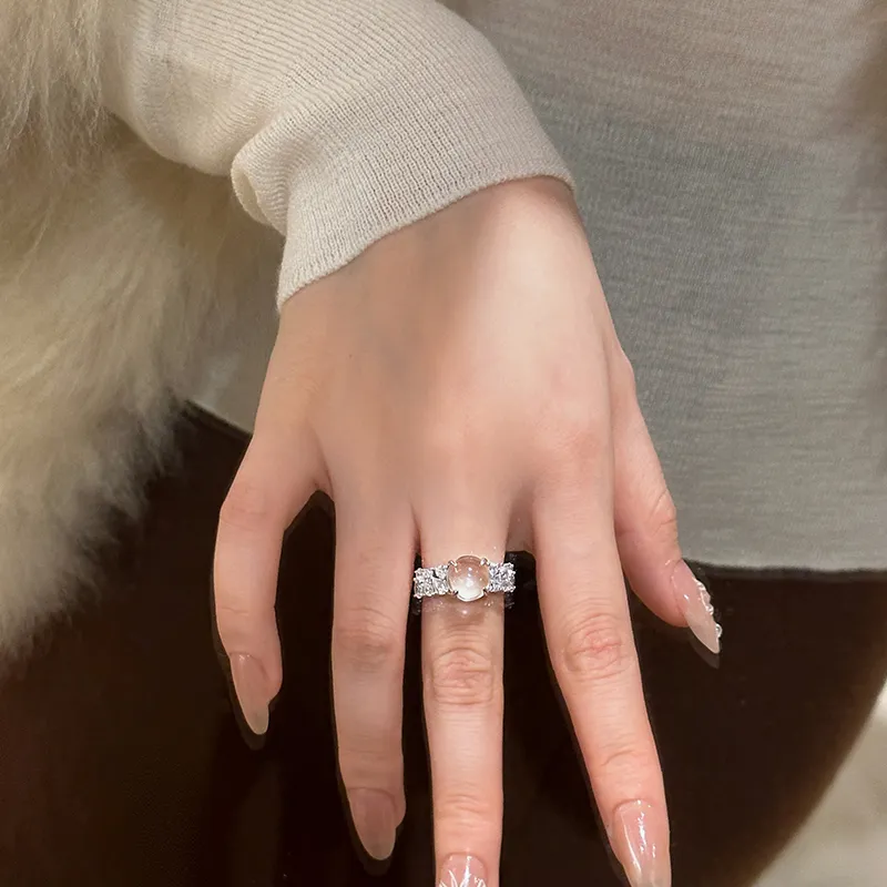 9i Water Foam Jade Rings Unisex-5