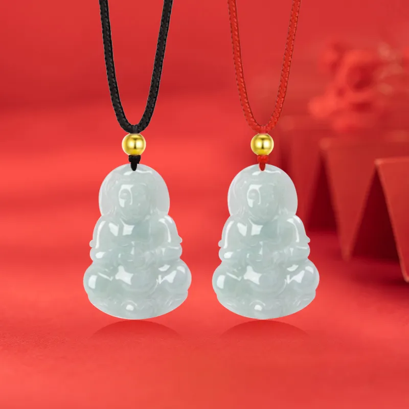 LOVING Bean Type Jadeite Necklaces Unisex-2
