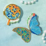 Interactive Metal Fridge Magnet-Explore The World of Butterflies