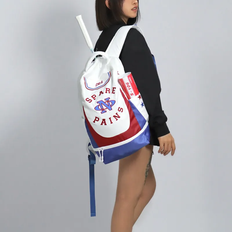 Spare No Pains. Polyester Backpack Training Bag Backpack Unisex Multicolor-8