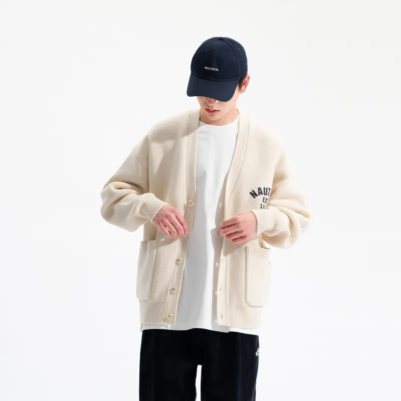 Nautica White Sail Sweater Cardigan Men's-2