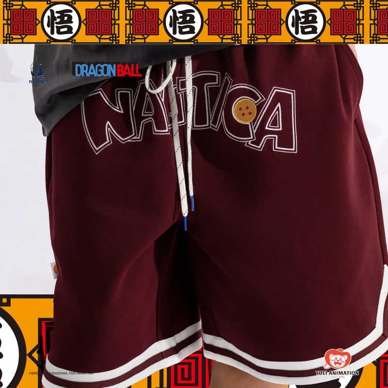 Nautica White Sail x LONGZHULIANMINGXILIE Knitted Fabric Casual Shorts Unisex-3
