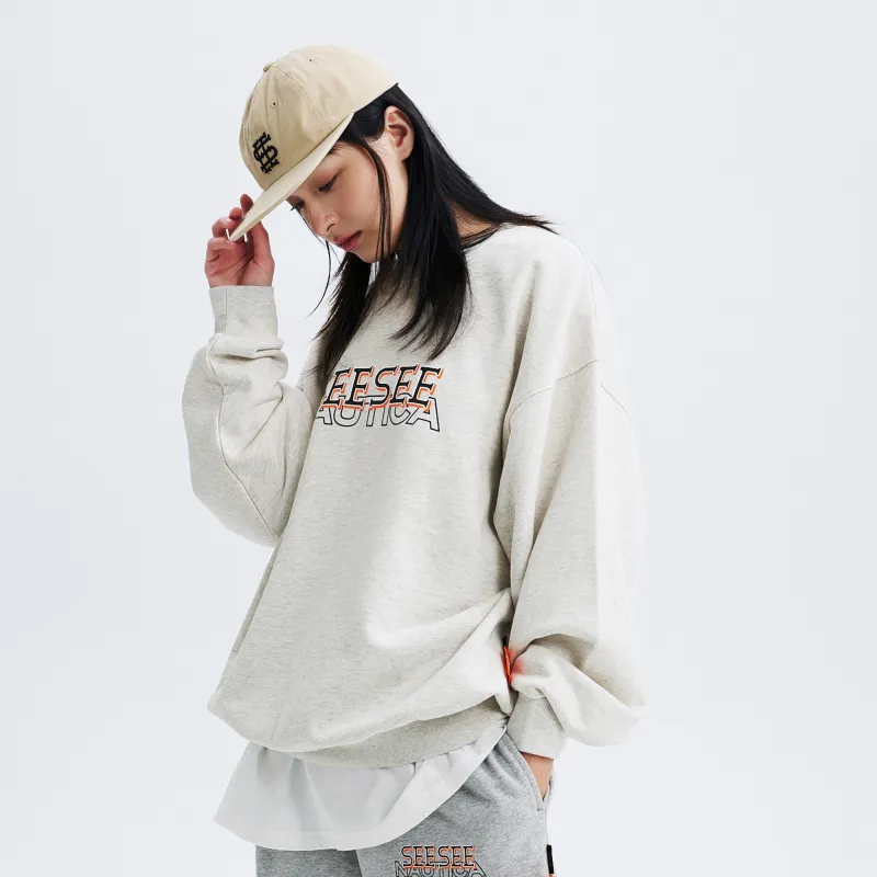 See See X Nautica White Sail Nautica White Sail X SEE SEE Co branded Series Sweatshirts Unisex-15