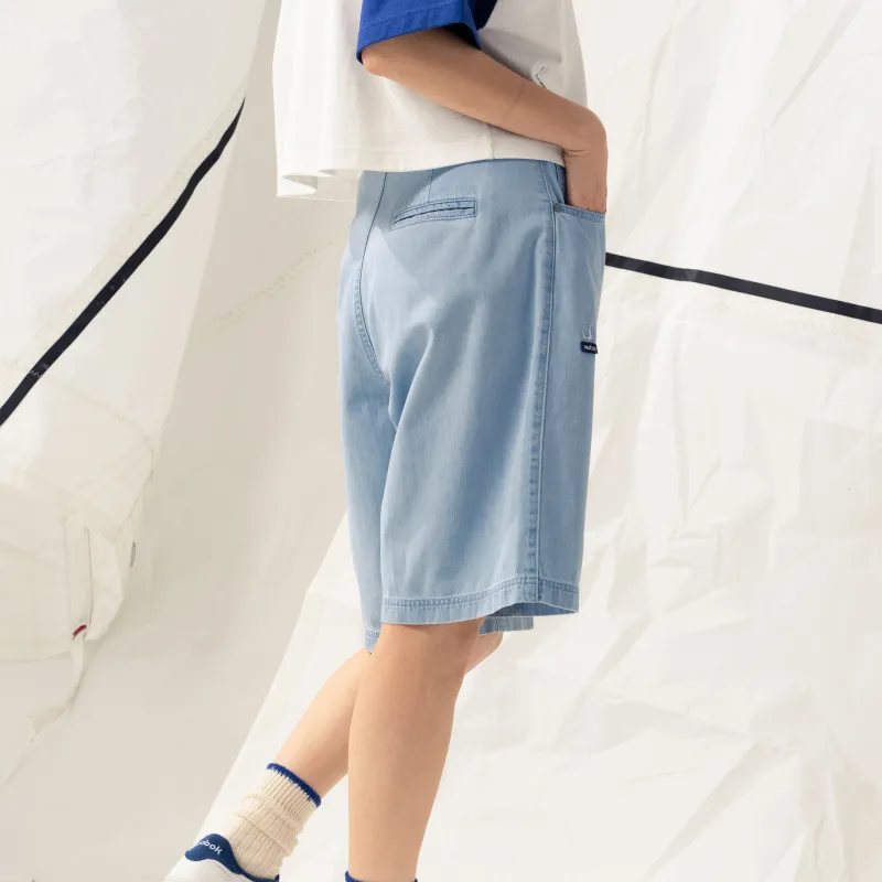 Nautica White Sail Nautica White Sail SS24 Denim Shorts Unisex Light Blue-3