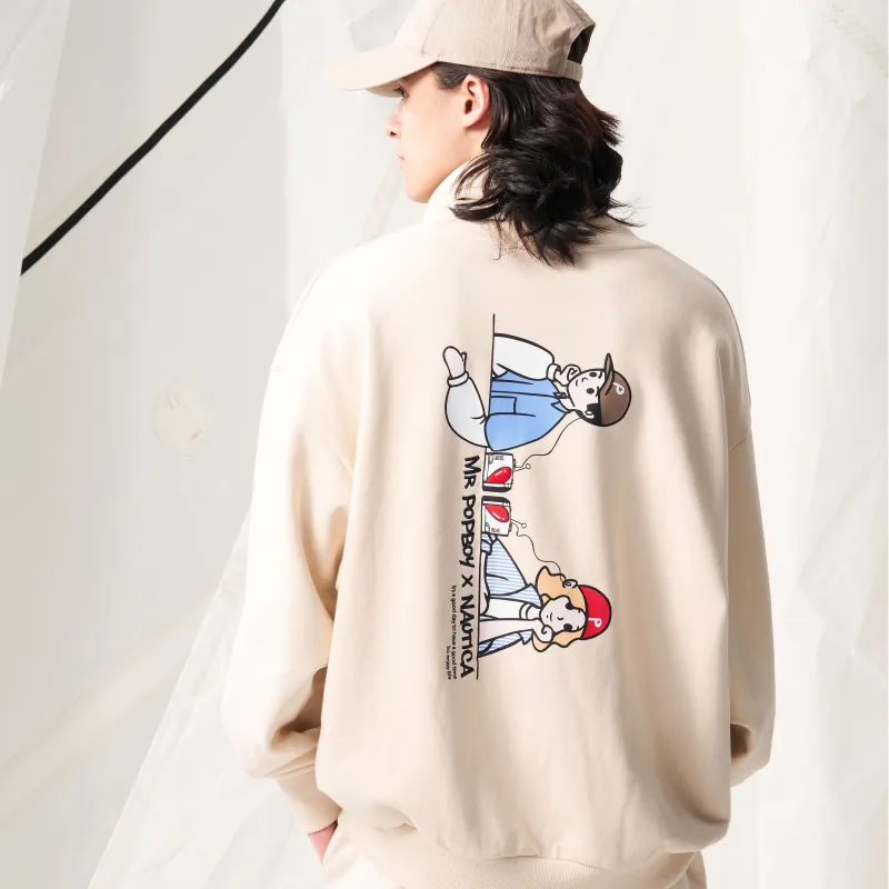 Nautica White Sail Sweatshirt Men's-8