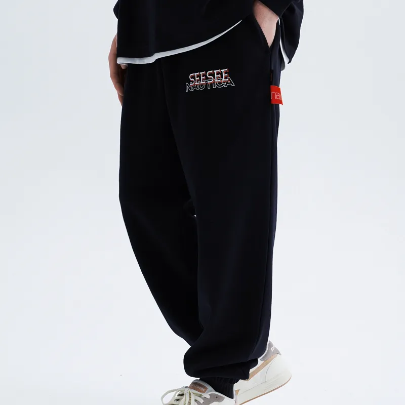 See See X Nautica White Sail Nautica White Sail X SEE SEE Co branded Series Knitted Sweatpants Unisex-17