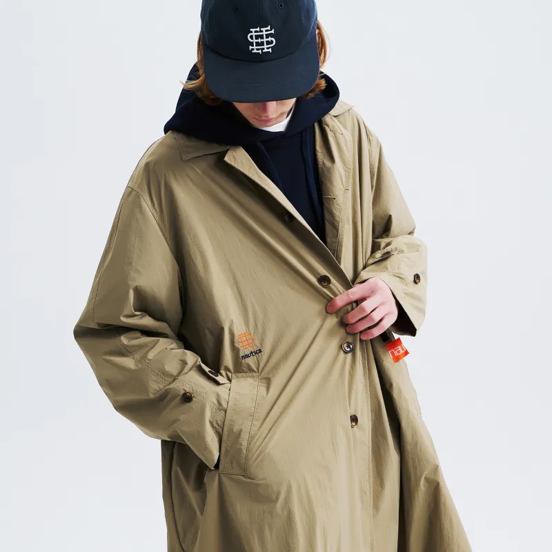 See See X Nautica White Sail Nautica White Sail X SEE Co branded Series Trench Coats Unisex Khaki-4