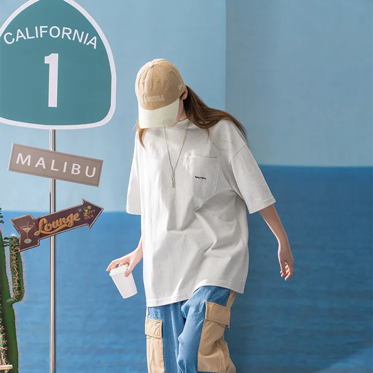 Nautica White Sail T Shirts Unisex-13