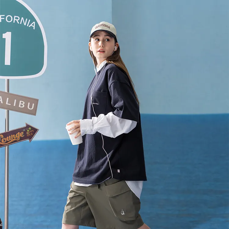 Nautica White Sail T Shirts Unisex-9