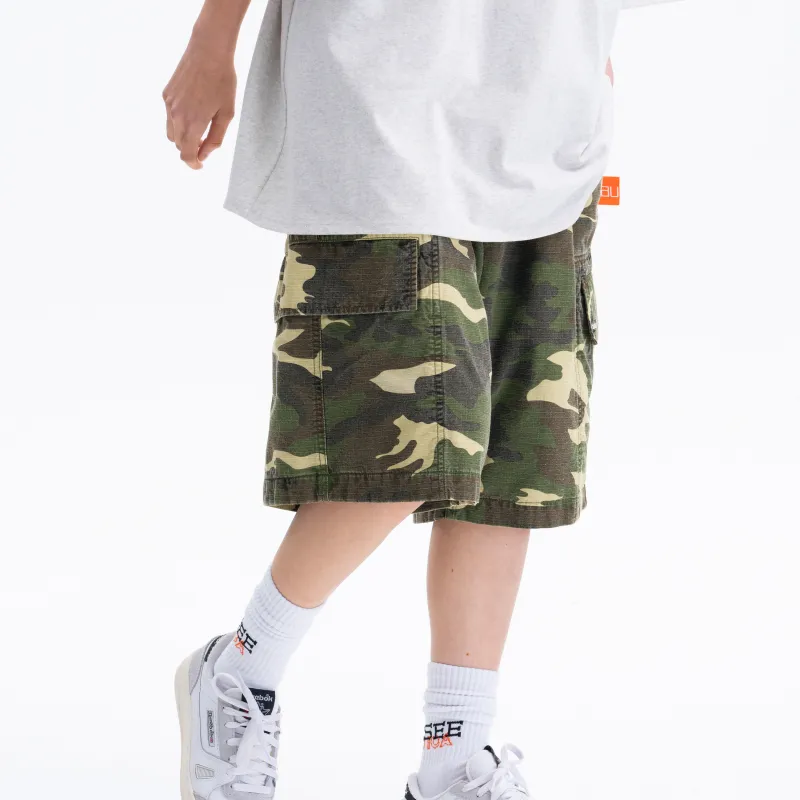 Nautica White Sail Nautica White Sail X Hirotsu Yumoto Co titled Series Casual Shorts Unisex Camouflage-5