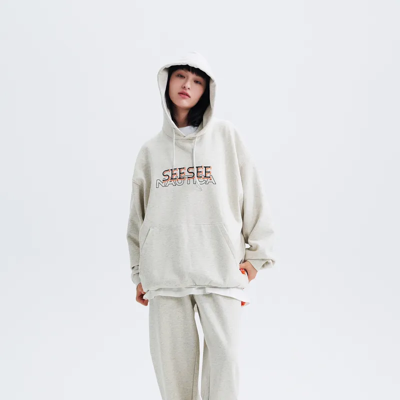 See See X Nautica White Sail Nautica White Sail X SEE SEE Co branded Series Sweatshirts Unisex-12