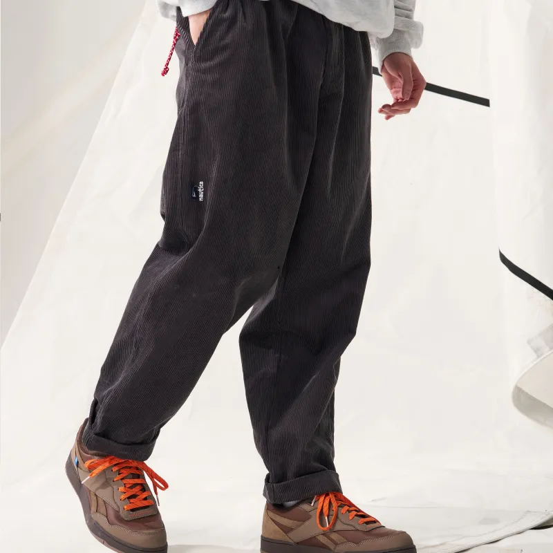 Nautica White Sail Knitted Sports Pants Men's Dark Gray-3