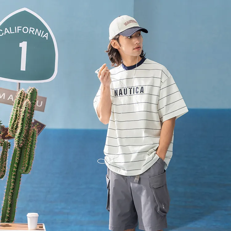 Nautica White Sail T Shirt Unisex-2