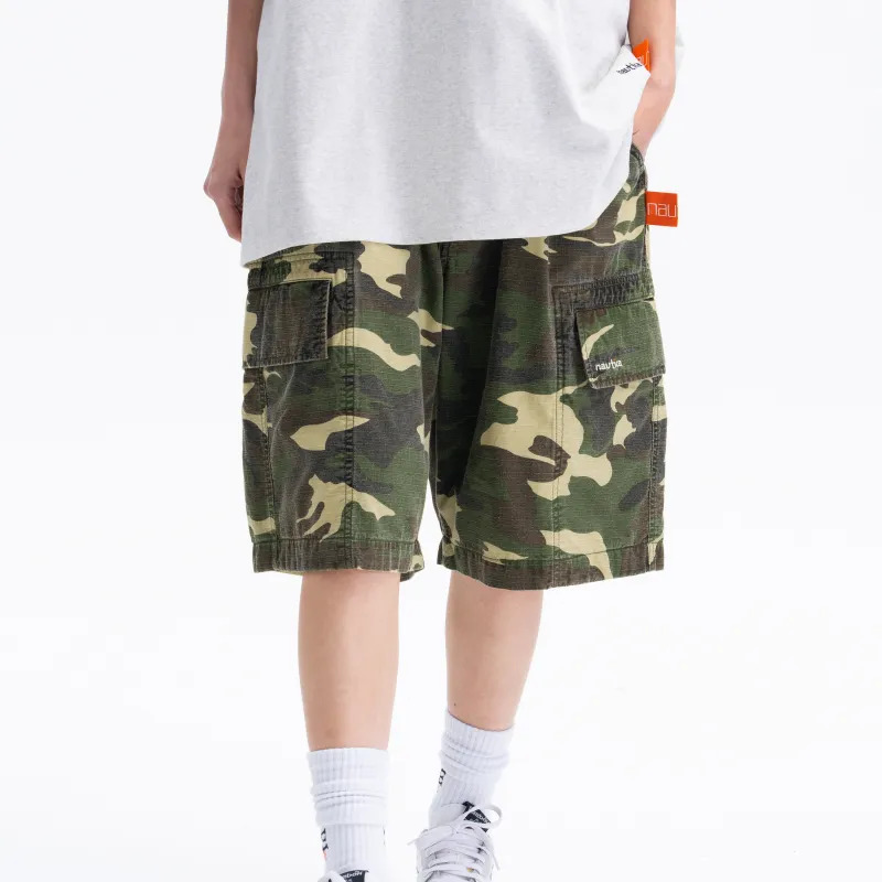 Nautica White Sail Nautica White Sail X Hirotsu Yumoto Co titled Series Casual Shorts Unisex Camouflage-4