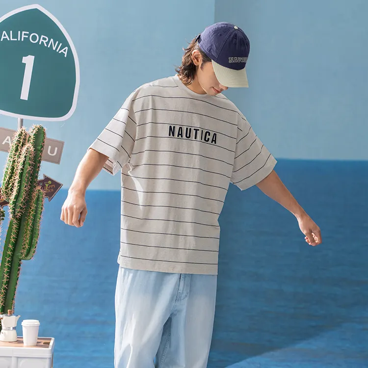 Nautica White Sail T Shirt Unisex-14