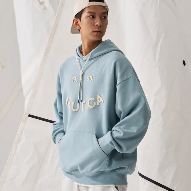 Nautica White Sail Long-Sleeved Sweatshirt Unisex-19
