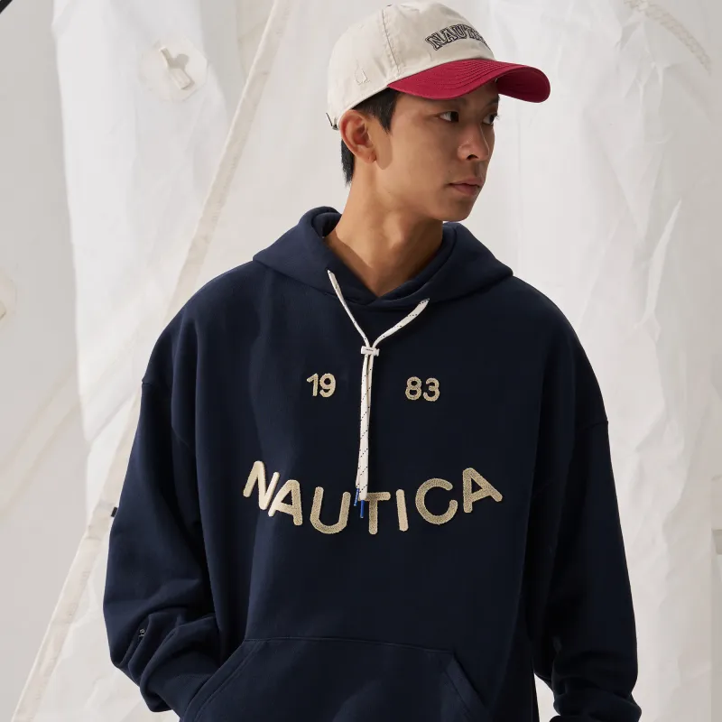 Nautica White Sail Long-Sleeved Sweatshirt Unisex-3