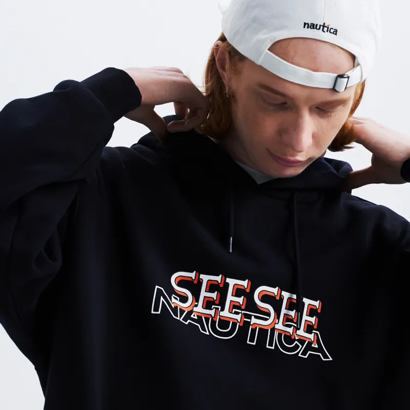 See See X Nautica White Sail Nautica White Sail X SEE SEE Co branded Series Sweatshirts Unisex-18
