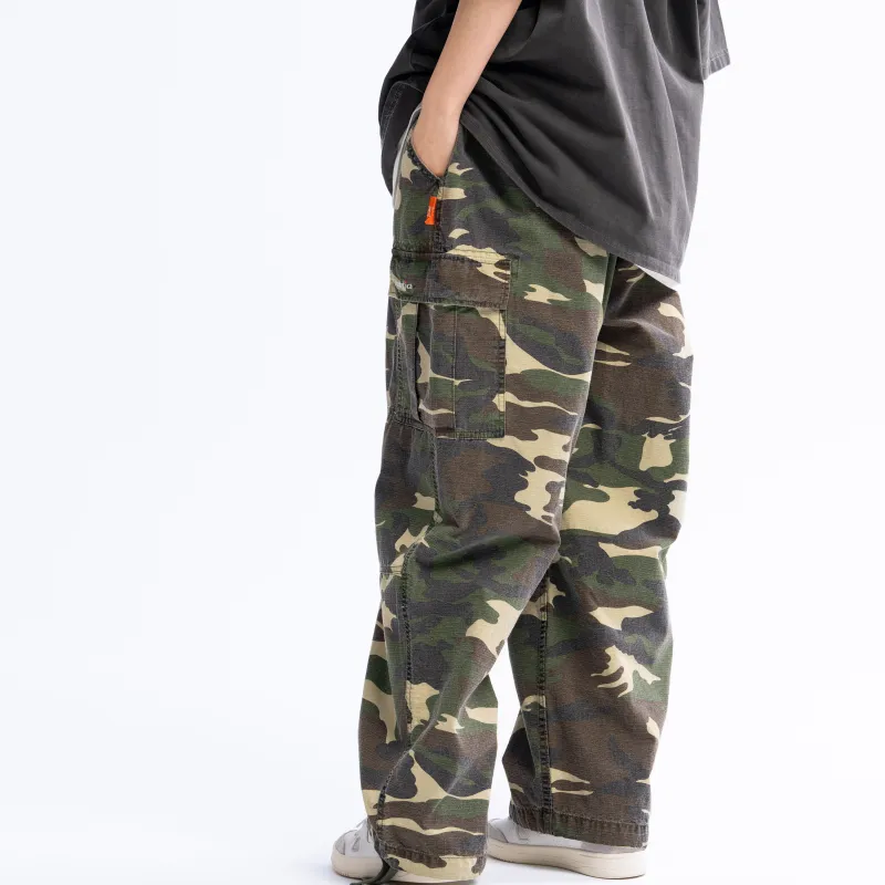 Nautica White Sail Nautica White Sail X Hirotsu Yumoto Co titled Series Casual Pants Men Camouflage-5