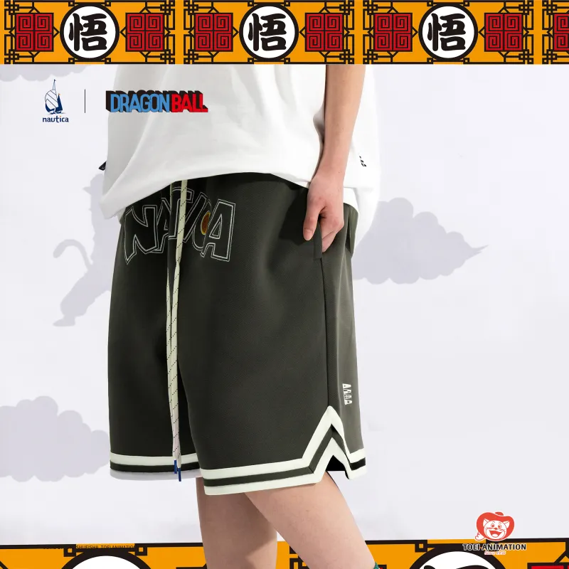 Nautica White Sail x LONGZHULIANMINGXILIE Knitted Fabric Casual Shorts Unisex-17