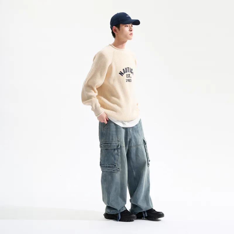 Nautica White Sail Sweater Men's-3