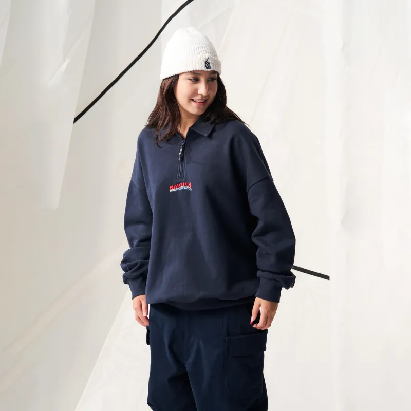 Nautica White Sail Sweatshirt Men's Navy Blue-2