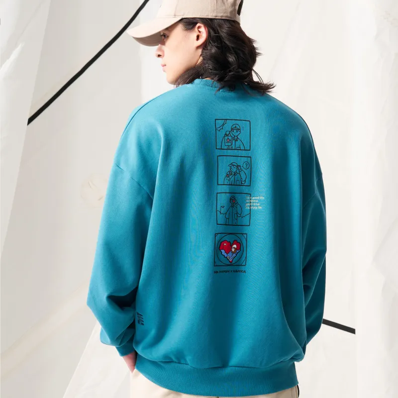 Nautica White Sail Sweatshirt Men's-7