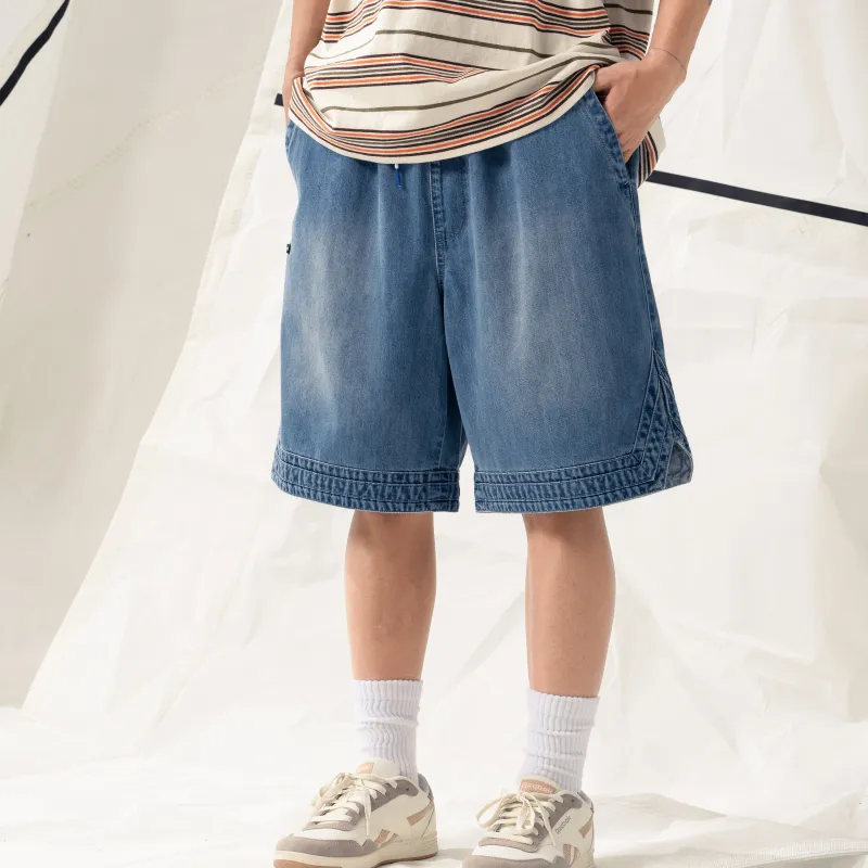Nautica White Sail Nautica White Sail SS24 Denim Shorts Unisex-10