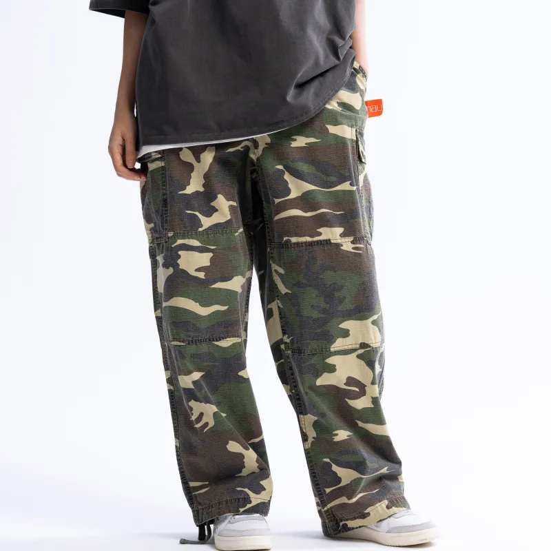 Nautica White Sail Nautica White Sail X Hirotsu Yumoto Co titled Series Casual Pants Men Camouflage-2