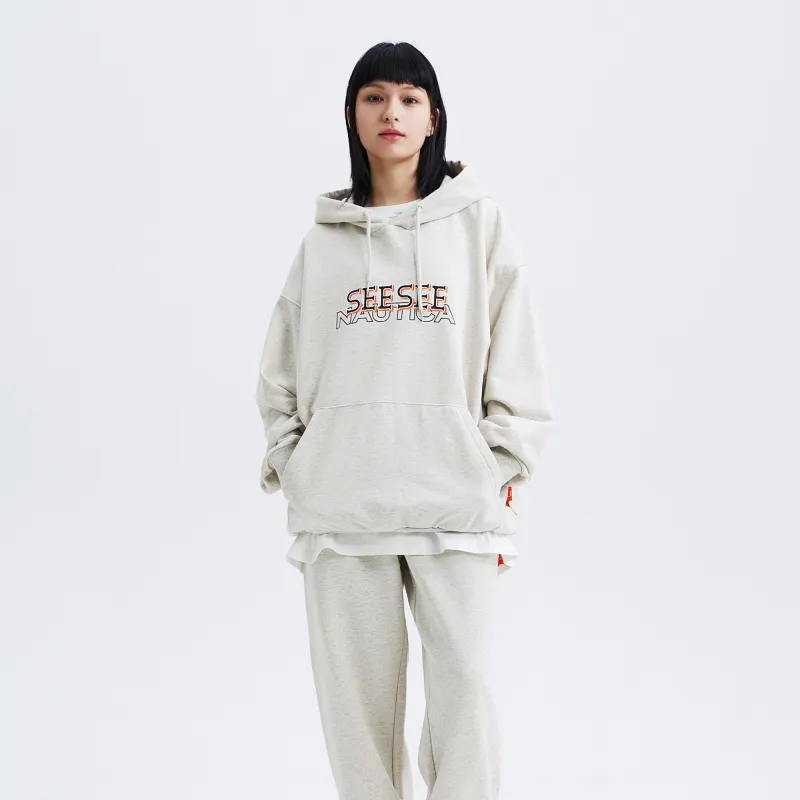 See See X Nautica White Sail Nautica White Sail X SEE SEE Co branded Series Sweatshirts Unisex-13