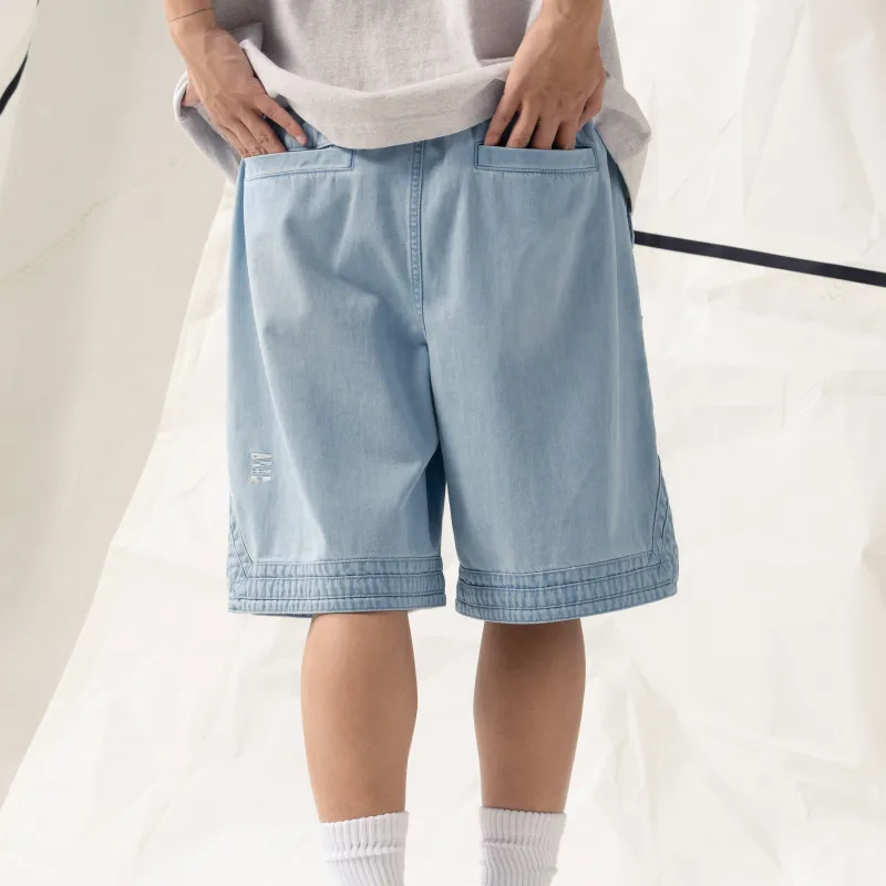 Nautica White Sail Nautica White Sail SS24 Denim Shorts Unisex-4