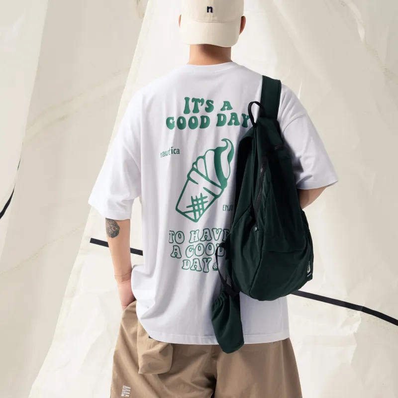 Nautica White Sail T Shirt Unisex-2