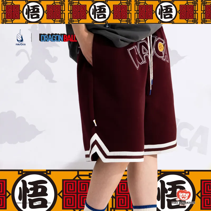 Nautica White Sail x LONGZHULIANMINGXILIE Knitted Fabric Casual Shorts Unisex-5