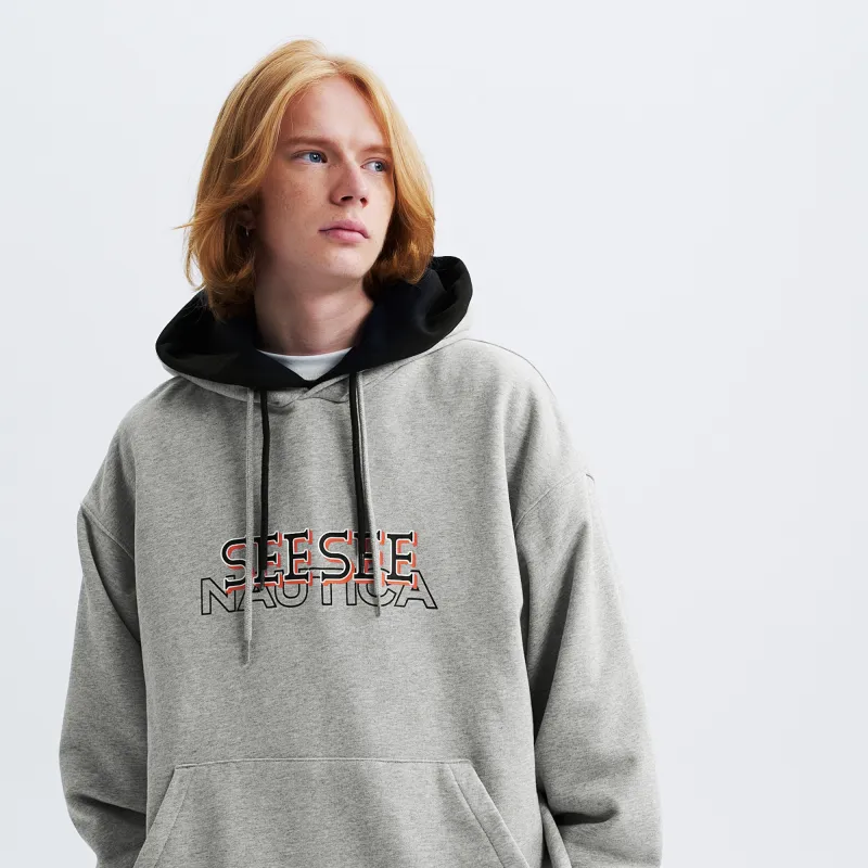 See See X Nautica White Sail Nautica White Sail X SEE SEE Co branded Series Sweatshirts Unisex-3