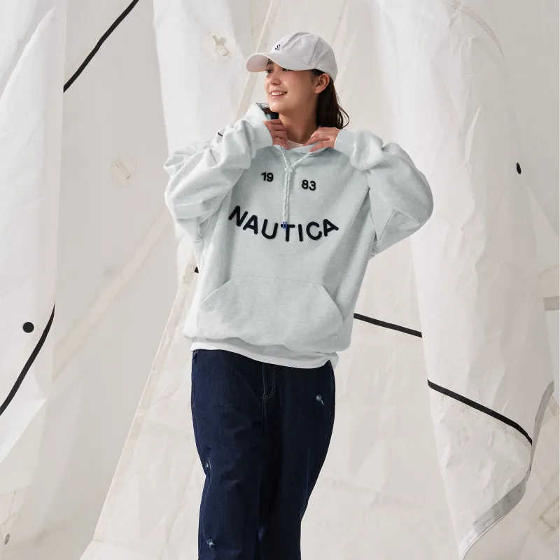 Nautica White Sail Long-Sleeved Sweatshirt Unisex-23