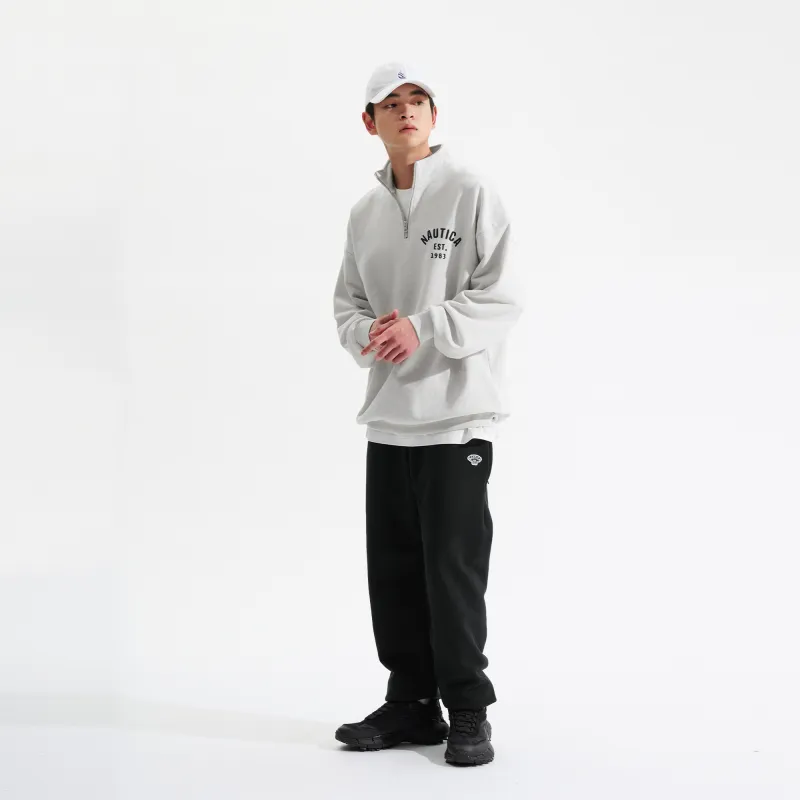 Nautica White Sail Long Sleeved Sweatshirt Unisex-4