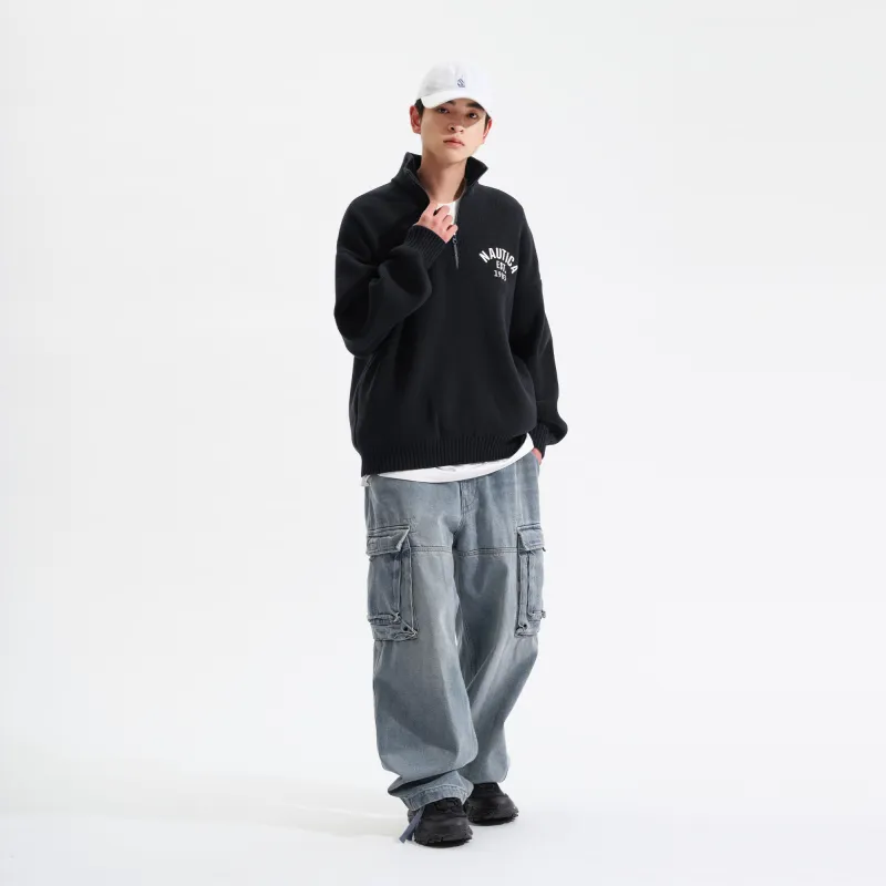 Nautica White Sail Sweater Men's-17