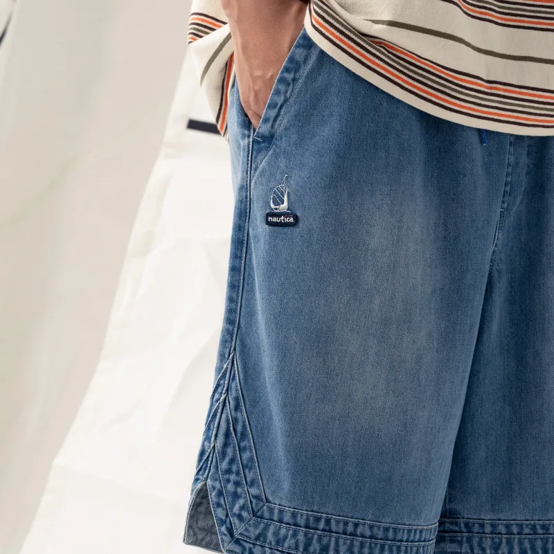 Nautica White Sail Nautica White Sail SS24 Denim Shorts Unisex-11