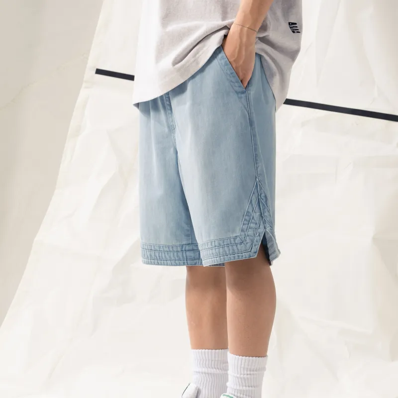 Nautica White Sail Nautica White Sail SS24 Denim Shorts Unisex-3