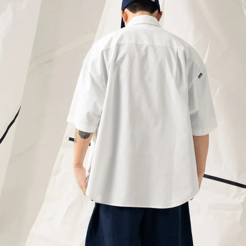 Nautica White Sail Short Sleeved Shirt Unisex White-7