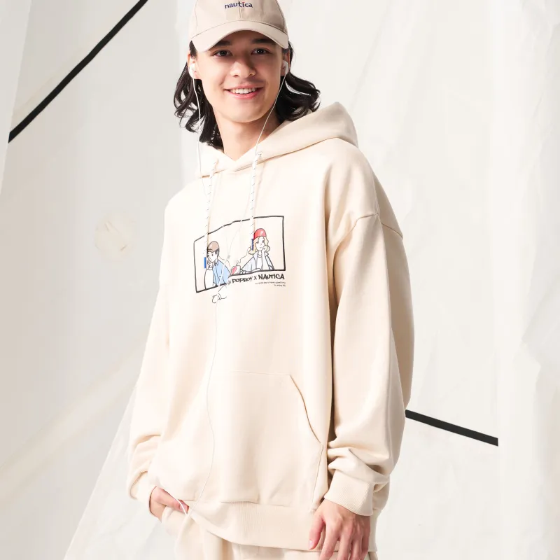 Nautica White Sail Hoodie Men's-8