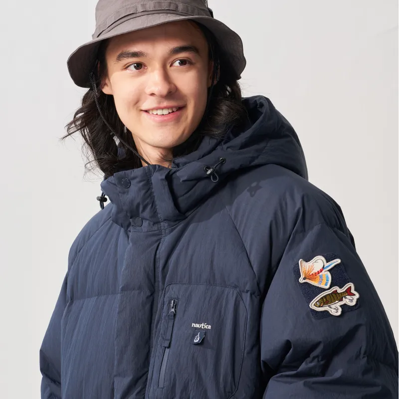 Nautica White Sail Down Jacket Men's-5